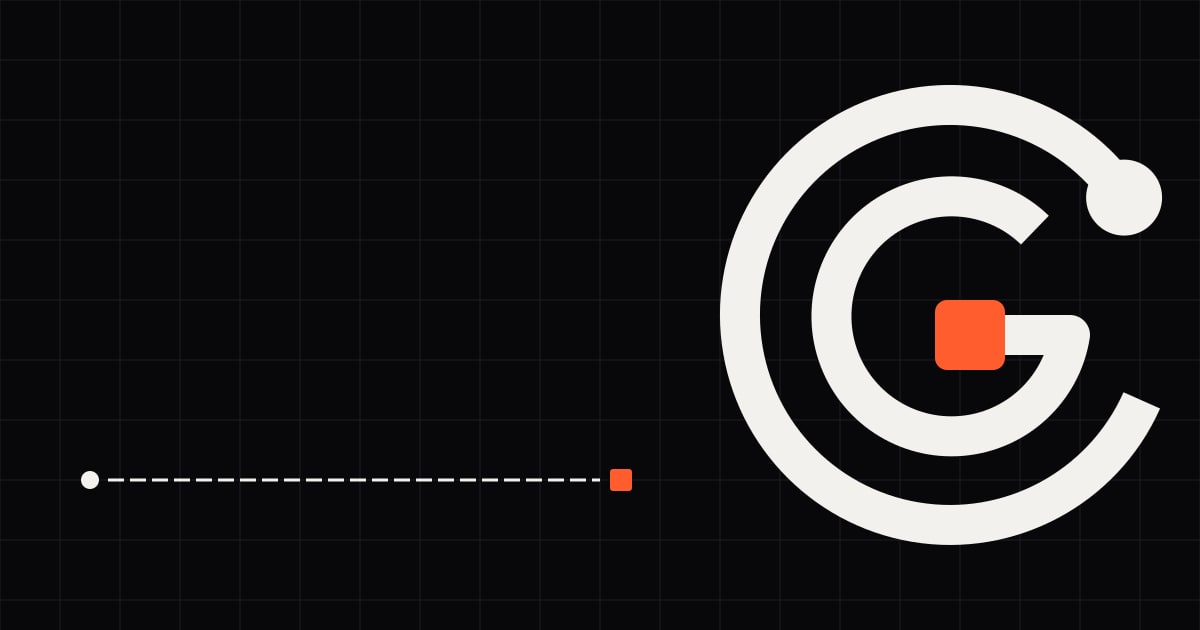 The Craft Grow mark beside a stitched line on a dark grid